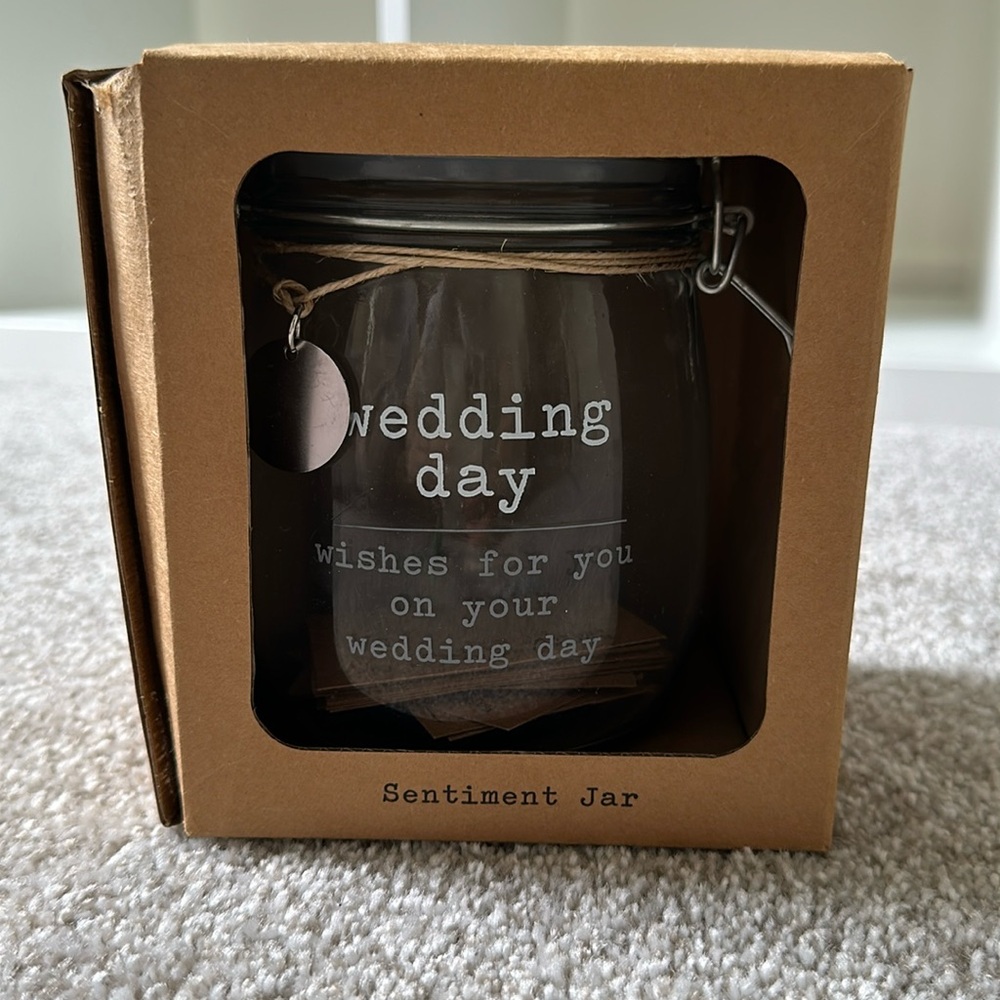 Wedding Sentiment Jar